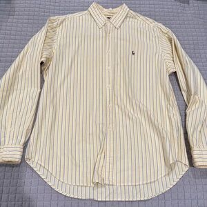 Ralph Lauren Yellow and Blue Striped Shirt